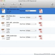 Enolsoft DjVu to PDF for Mac screenshot